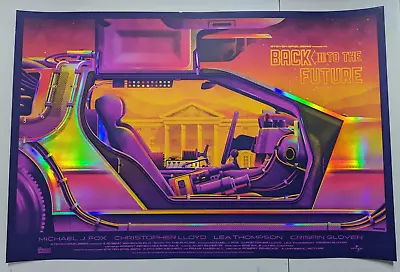 Mondo Movie Poster Back To The Future DKNG Spielberg Official Foil Variant • $397.31