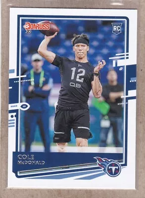 Cole McDonald 2020 Donruss #298 RC Tennessee Titans Hawaii • $1.59