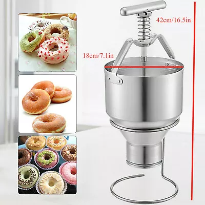 5L Mini Manual Donut Machine Maker Doughnut Dispenser Depositor Hopper Aluminum • $74.10