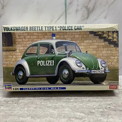 HASEGAWA VOLKSWAGEN BEETLE TYPE 1 POLICE CAR 1:24 CAR MODEL KIT 20251 VW Bug • $32.39