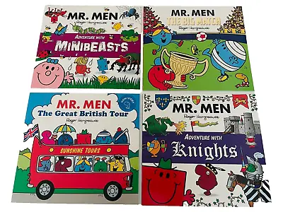 Mr. Men Series Books Collection -4 Book SET -LARGE BOOKS - RRP £23.96  FREE GIFT • £14.90