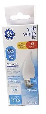 NEW GE Soft White LED Light Bulbs 60 Watt Eqv Medium Base 13 Yr -3 Packs Lot • $13.49