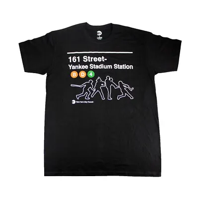 New Men's NYC  MTA  161 Street Yankee Stadium Station Licensed Subway T-Shirt Lg • $12.88