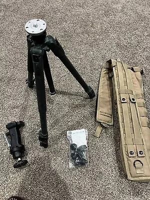 Manfrotto 190XV Tripod W/ 222 Joystick Head Military Case And Spike Feet • $40