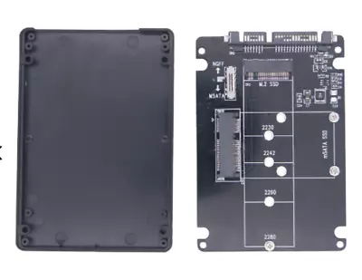 M.2 SSD And MSATA SSD To 2.5 SATA3 - 2 In 1 Enclosure • $13.99