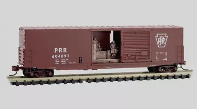 PRR Pennsylvania Railroad 50' Box Car W/load MicroTrains MTL #180 00 080 N Scale • $32.29