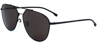 $59.99 • Buy Hugo Boss Men's Matte Black Modern Aviator Sunglasses BOSS1170FS 0003 IR