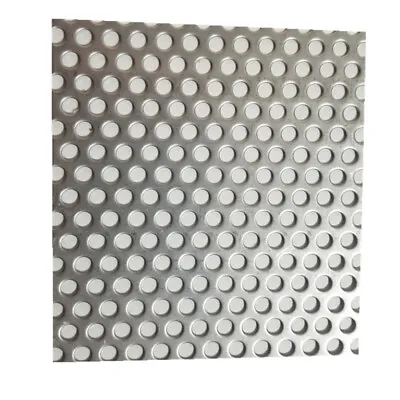 £14.48 • Buy 5mm Hole X 8mm Pitch X 1mm Thick 304 Stainless Steel Perforated Mesh Sheet DIY