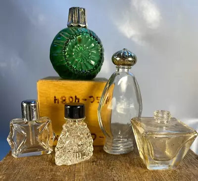 Lot Of 5 Mini Miniature Perfume Bottles One Is Missing Top • $14.99