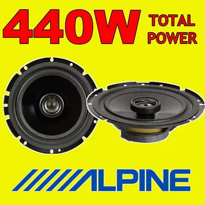 £28.95 • Buy ALPINE 440W TOTAL POWER 2WAY 16.5cm/6.5  SXE/SXV CAR/VAN DOOR SHELF SPEAKERS