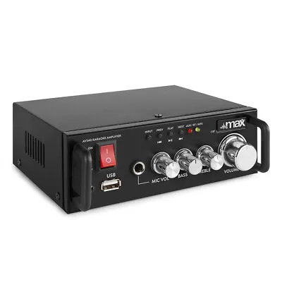 MAX 103.118 AV340 Karaoke Amplifier With Multimedia Player • £35.99