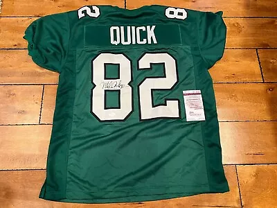 Philadelphia Eagles Mike Quick Signed Auto Green Custom Jersey Jsa Coa Size Xl • $89.99