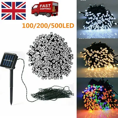 £19.99 • Buy Solar Fairy String Lights 100/200/500 LED Outdoor Garden Christmas Party Decor