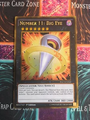 Yu-Gi-Oh! Number 11: Big Eye PGL3-EN063 1st Edition Gold Rare NM • $10