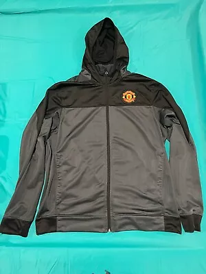 Manchester United Soccer Team Merchandise Men's Hooded Full Zip Jacket Size XL • $30