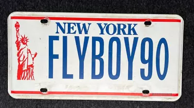 Retired New York State Vanity License Plate  FLYBOY90   1987-2000 -  PILOT • $34.99