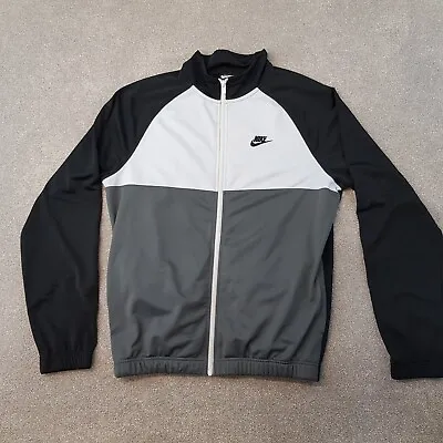 £19.99 • Buy Nike Mens Track Jacket Medium Black White Tracksuit Top Swoosh Logo Training