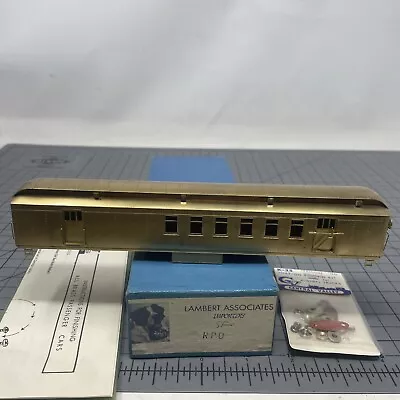 Lambert Brass HO Heavyweight HW Santa Fe Atsf RPO Post Office Train Car • $76.49