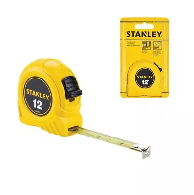 Tape Measure | Stanley Rule Polymer Coated Measuring Blade Yw - 12 Ft × 1/2 In. • $4.45