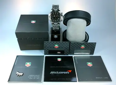 TAG Heuer McLaren 6000 Gents Chrono Quartz Watch All Boxes Books OFFERS INVITED • £1500