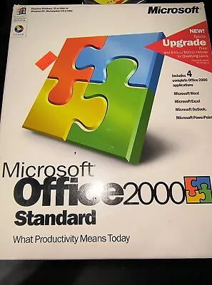 Microsoft Office 2000 Standard Disc Upgrade W/original Box  • $21