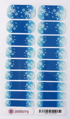$7 • Buy Jamberry Full Sheet Nail Wrap Let It Snow Retired February 2015