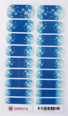 $5 • Buy Jamberry Full Sheet Nail Wrap Let It Snow Retired February 2015