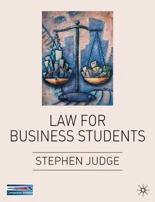 Law For Business Students-Stephen Judge • £4.87