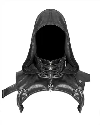 Punk Rave Storm Womens Apocalyptic Gothic Hooded Harness Top • $104.74