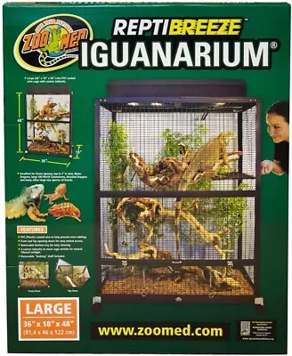 Zoo Med ReptiBreeze Iguanarium Habitat For Large Reptiles • $600.07