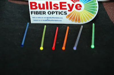 6  BullsEye FIBER OPTICS 1.5 Mm **GREEN** FIREARM FRONT Made In USA • $11.99