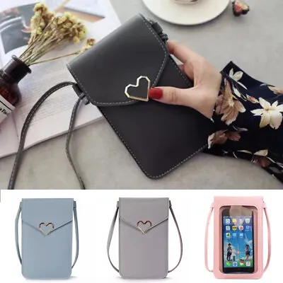 £4.49 • Buy Touch Screen Mobile Phone Wallet Shoulder Bag Purse Wallet Handbags With Strap