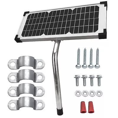 10 Watt Solar Panel Kit (FM123) For Mighty Mule Automatic Gate OpenersBlack Cel • $81.74