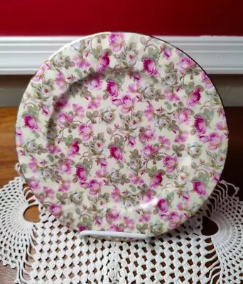 Chintz Collection Royale Garden 8.25  Plate Staffordshire England Bone China • $16.99