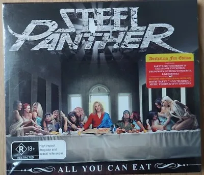 Steel Panther All You Can Eat CD+DVD NEW SEALED 2014 Australian Fan Edition • $10.09