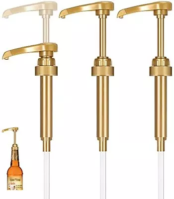 3-Pack Jordan’s Skinny Syrups Gold | Coffee Syrup Pump | Fits 750ml Bottle • $22.82
