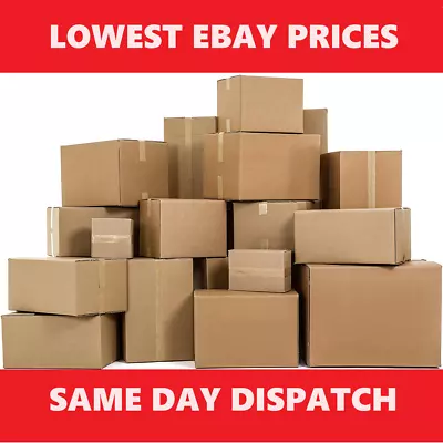 Cardboard Boxes Single Wall Packing Cartons Storage Removals Mailing Post Box • £13.89