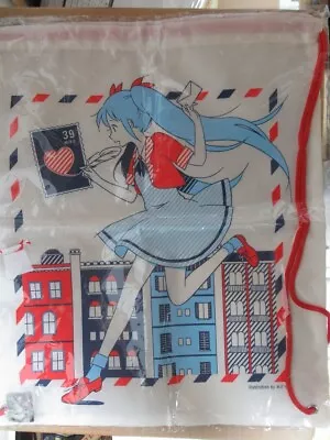 Vocaloid Cripton Hatsune Miku Polyester Knapsack Day Pack Badge From Japan • $11