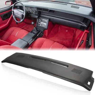 Black Dash Pad Panel Fit For 1984-1992 Chevrolet Camaro Overlay Cover Textured • $52.52