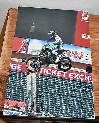 CHAD REED MID AIR SIGNED 12x18 ACTION PHOTO- COA - ELI TOMAC COOPER WEBB • $38
