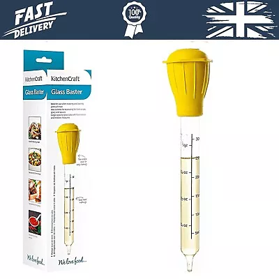 Glass Baster Traditional Turkey Meat Chicken Tube Syringe Kitchen Craft Cooking • £12.59