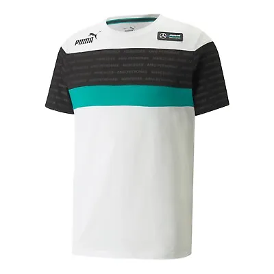 Puma Men's Mercedes AMG F1 SDS T-Shirt 533506 03 White - BRAND NEW • $25