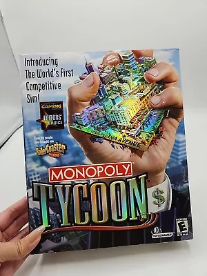 Vintage 2001 Monopoly Tycoon PC Big Box • $12