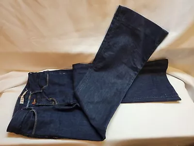 WOMEN'S J BRAND 84410 IND DARK BLUE BOOT CUT JEANS Size 24 - 27 Waist 32 Inseam • $10