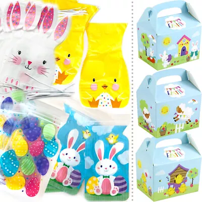 EASTER PARTY TREAT CELLO BAG CARD BOX Birthday Kid Favour Food Goodie Sweet Gift • £4.50