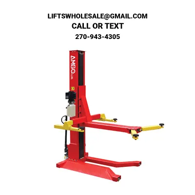 New AMGO SML-7 7000 Lb Portable Single Post Lift • $4275