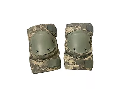 USGI Military Tactical Combat Knee Pads Pair ACU Pattern RFI Issue Small EXC • $15.99