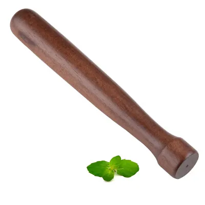  8-Inch Wooden Muddler With Flat Head Hardwood Bar Cocktail / Mojito Muddler • $8.88