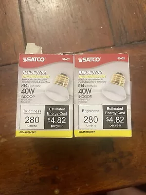 Satco Reflector R14 Short Neck 40W Indoor • $12.99