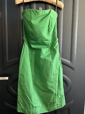 Vintage Katharine Hamnett Boned Silk Dress Size M • £150